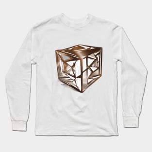 Rubic Cube Bronze Shadow Silhouette Anime Style Collection No. 383 Long Sleeve T-Shirt